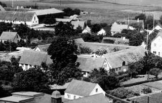 Luftfoto af Vendalsgrd 1952-53